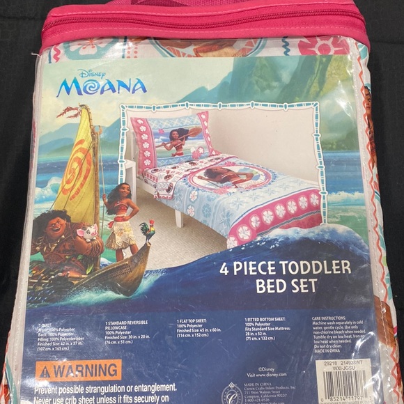 Moana toddler bed set